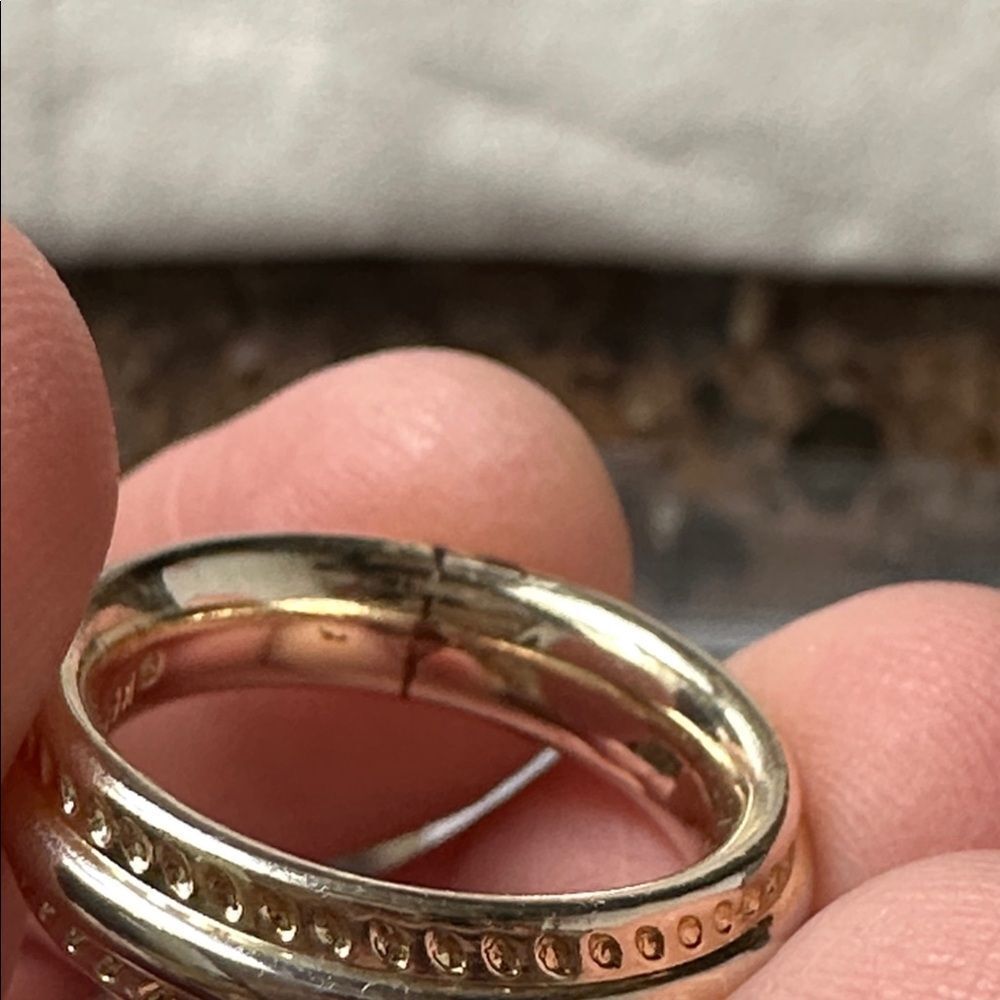 NWT Kendra Scott Merritt Band Ring Mixed Metal - Size 6 - Picture 5 of 5